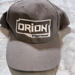 Orion Kings Island Baseball‎ Cap Gray One Size Fits All Adjustable Strap Hat